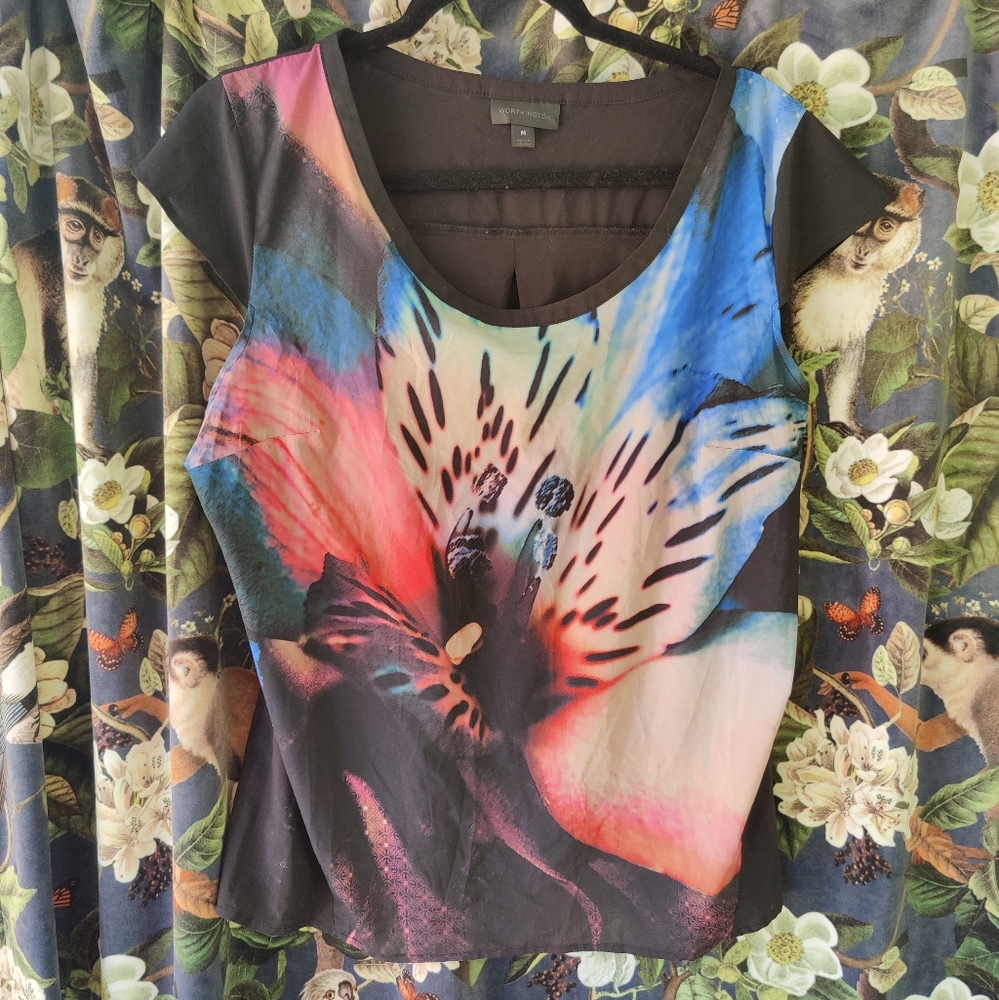 Colourful capsleeve tshirt